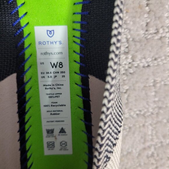 Rothy's The Flat Captoe Black Round Toe Shoes Women's Size US 6, 8 - Picture 12 of 12